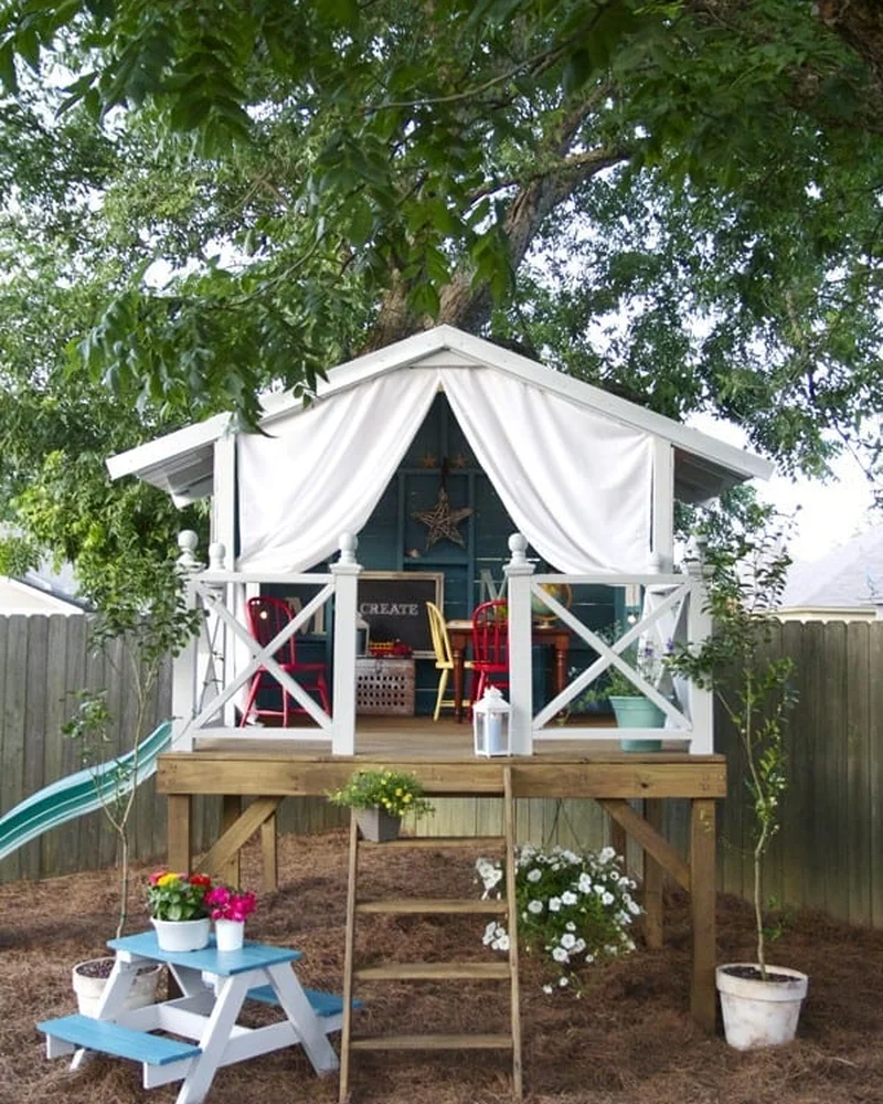 cabane jardin enfant diy hauteur