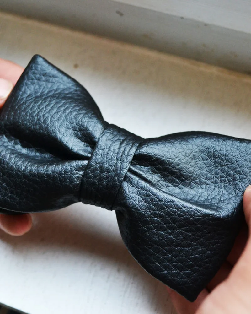 noeud papillon cuir diy