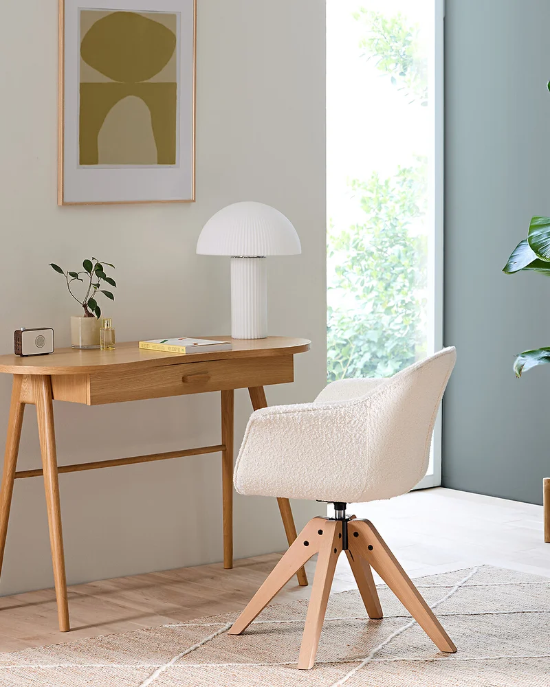 Petit bureau bois forme organique La Redoute