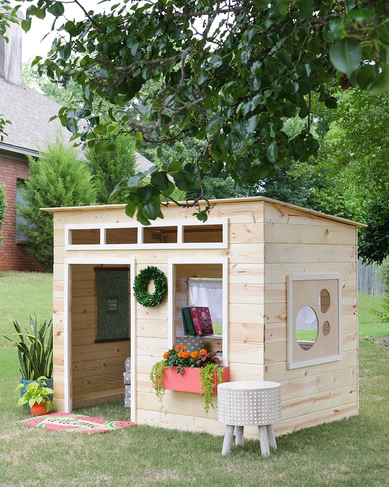cabane jardin enfant diy moderne