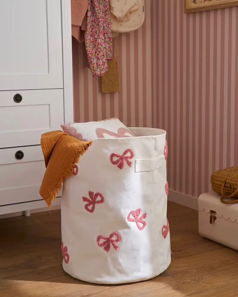 panier rangement enfant motif noeuds