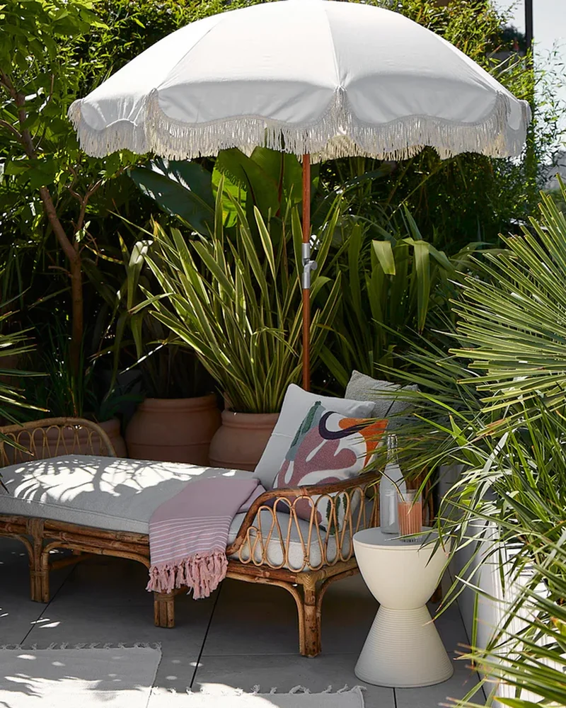Parasol rétro blanc Westwing