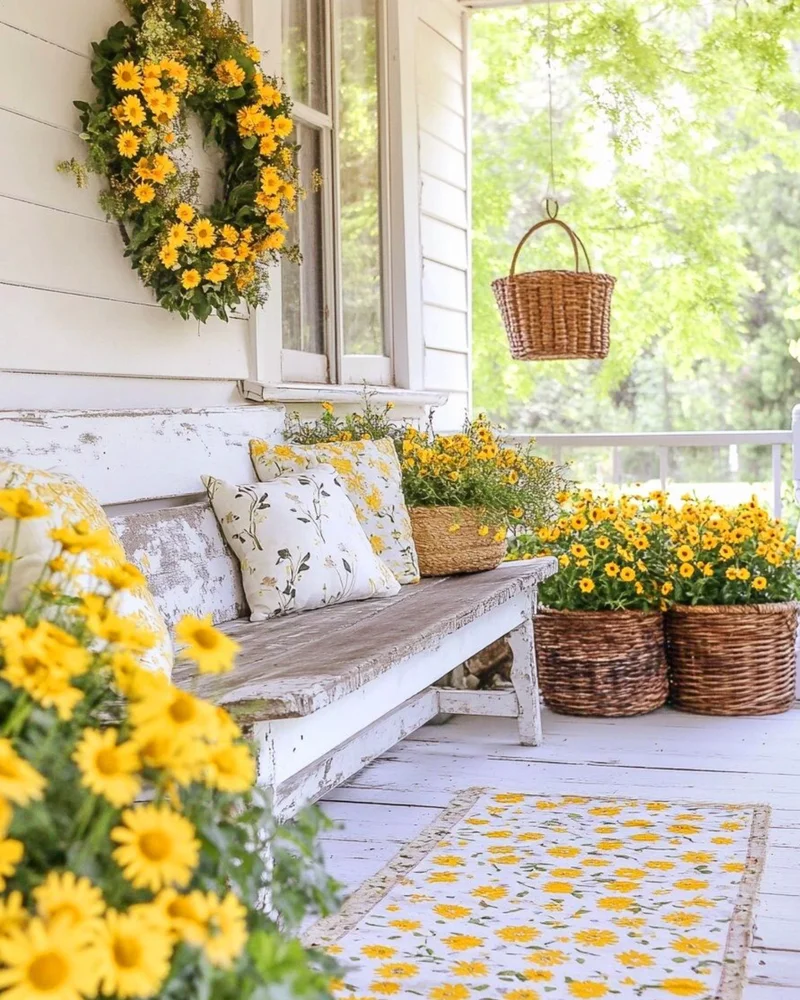 06 deco balcon fleurs jaunes