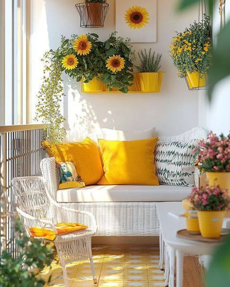 07 deco balcon campagne blanc jaune
