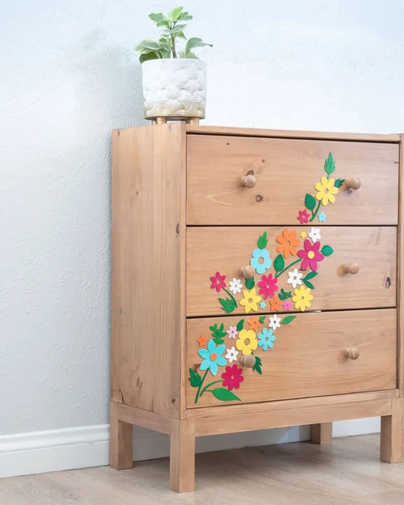 ikea hack rast fleurs