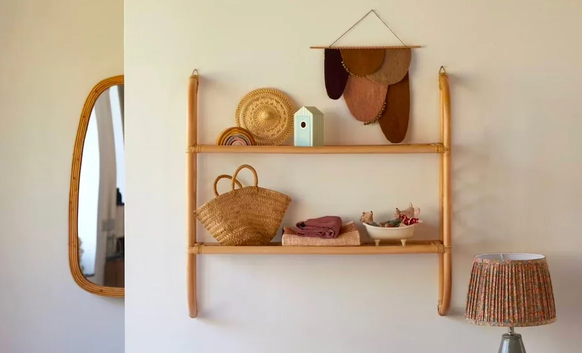 acheter etagere murale rotin