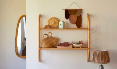 acheter etagere murale rotin