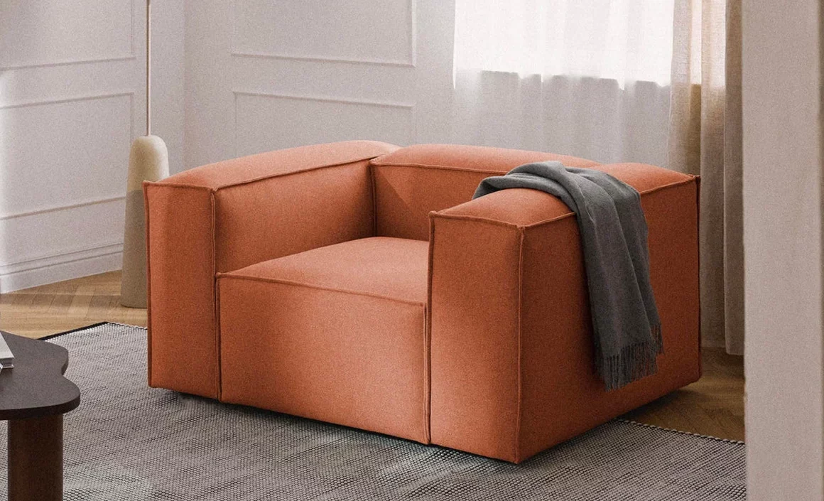 acheter fauteuil terracotta