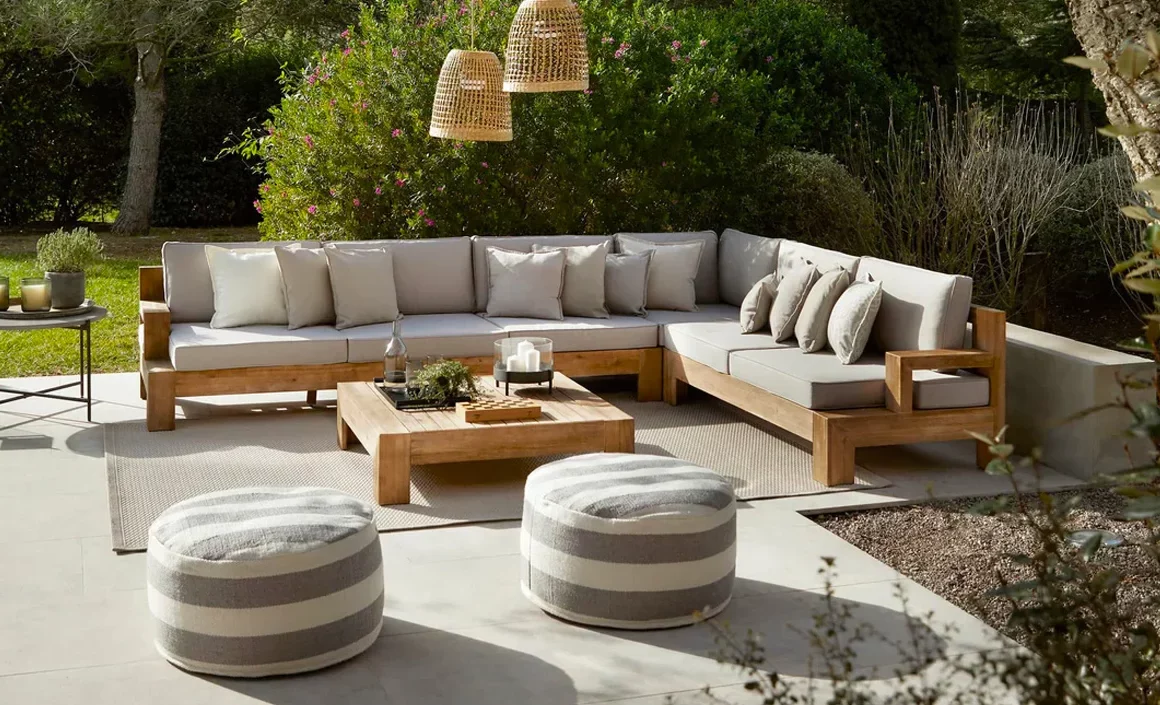 acheter salon jardin angle