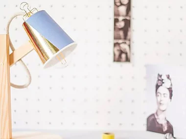 fabriquer lampe bureau diy