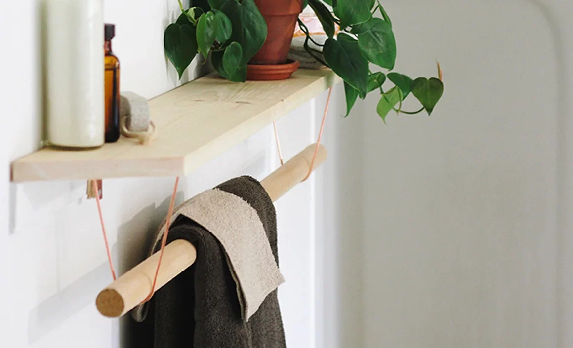 fabriquer porte serviette diy