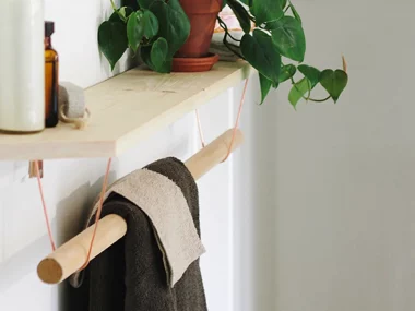 fabriquer porte serviette diy