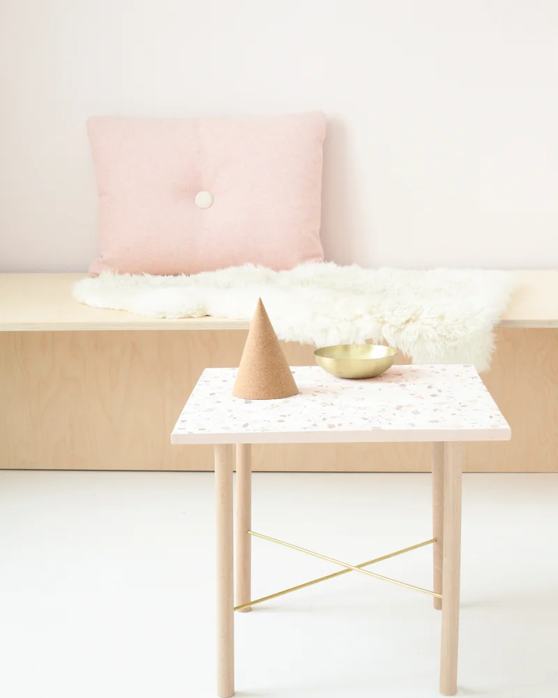 table appoint terrazzo diy