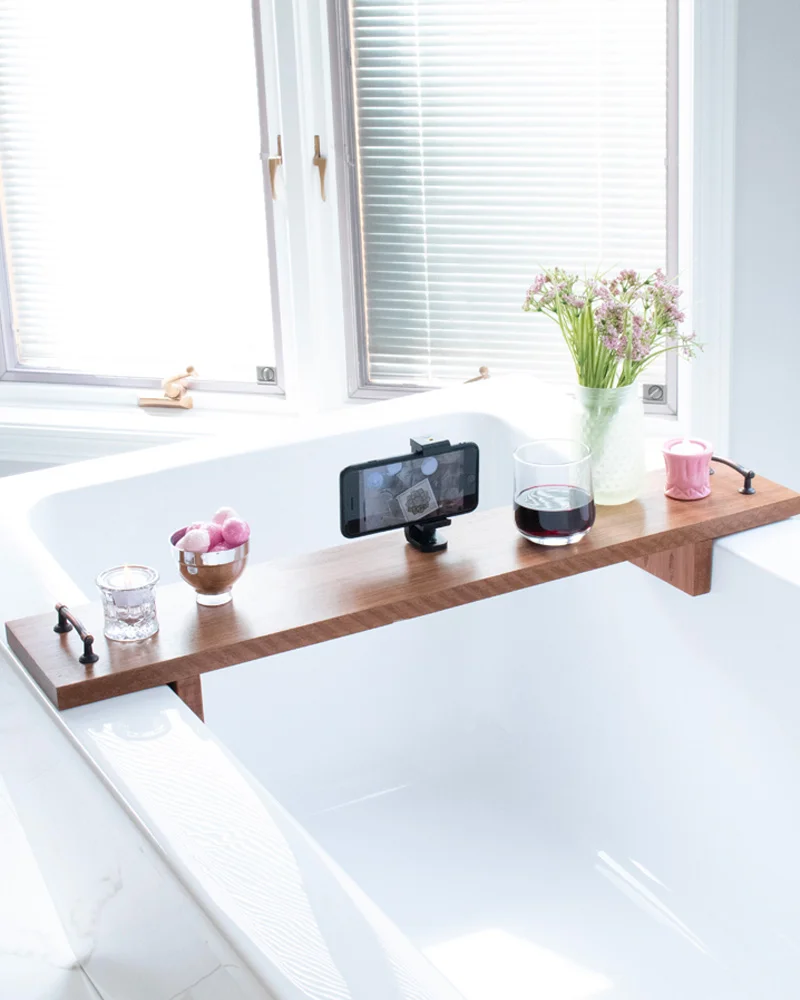 tablette baignoire diy salle de bain