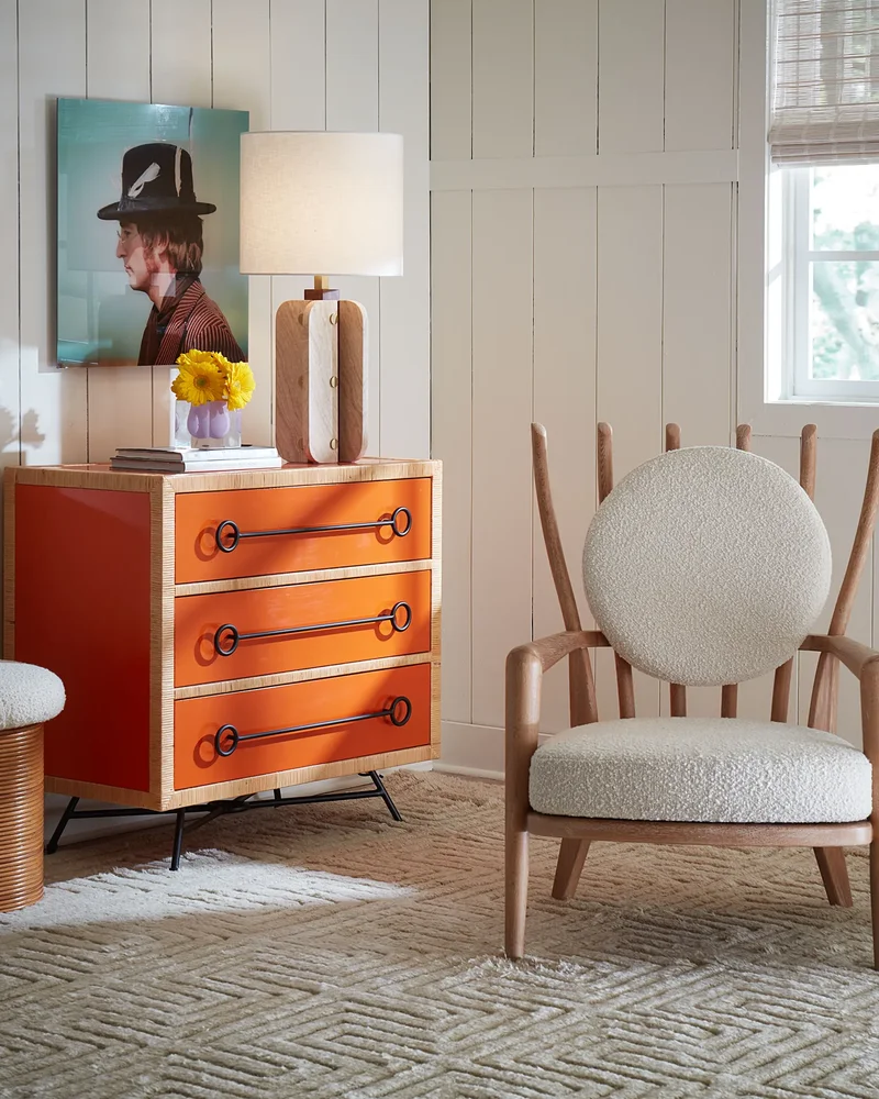 Commode vintage orange madeindesign.com
