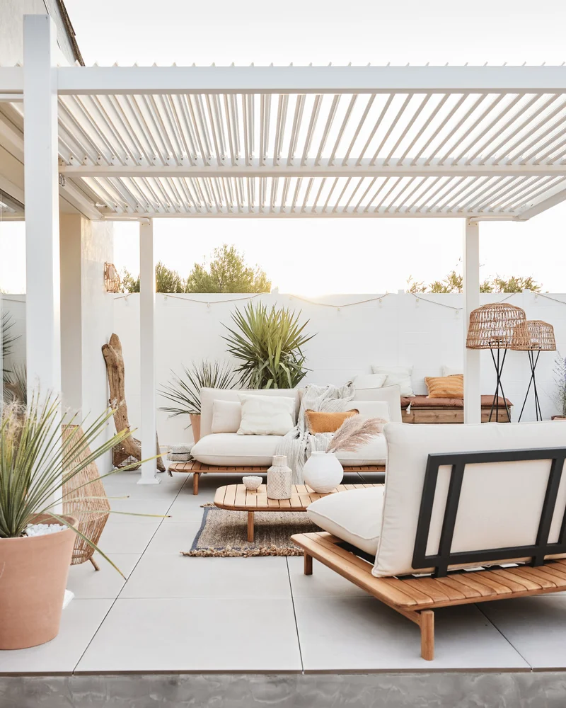 deco terrasse moderne blanc