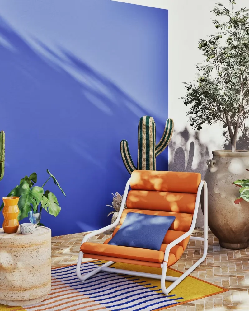Fauteuil de jardin terracotta Maisons du Monde