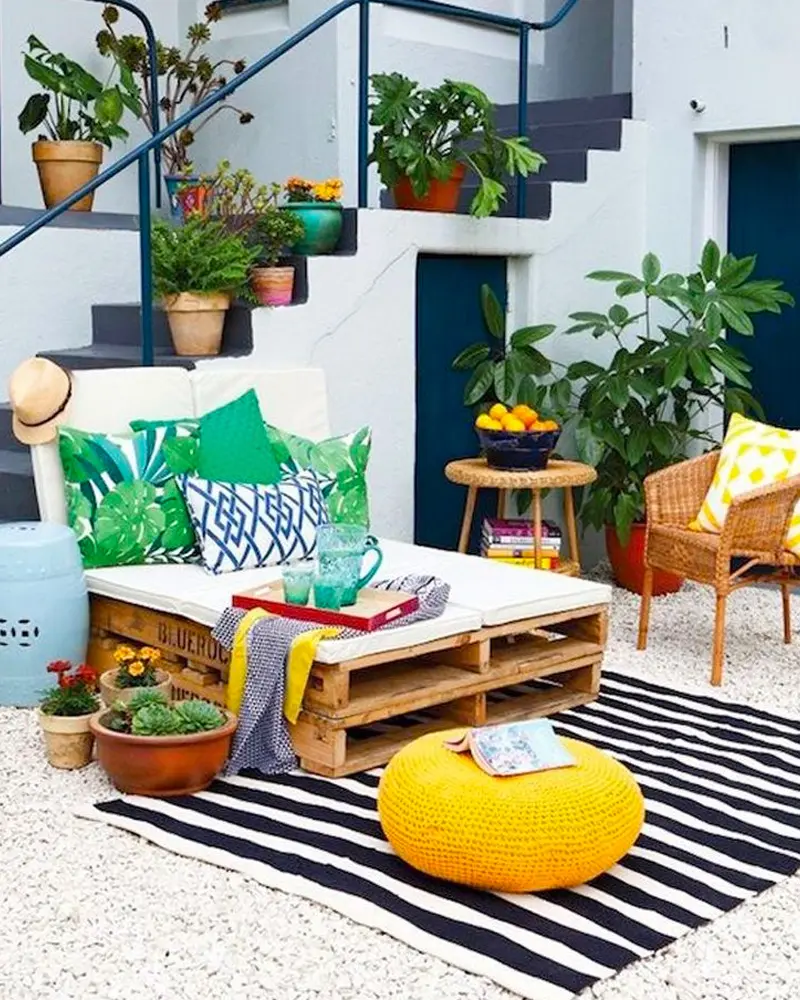 deco terrasse ete palette
