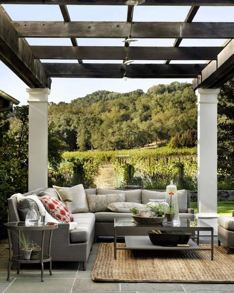 deco terrasse moderne gris
