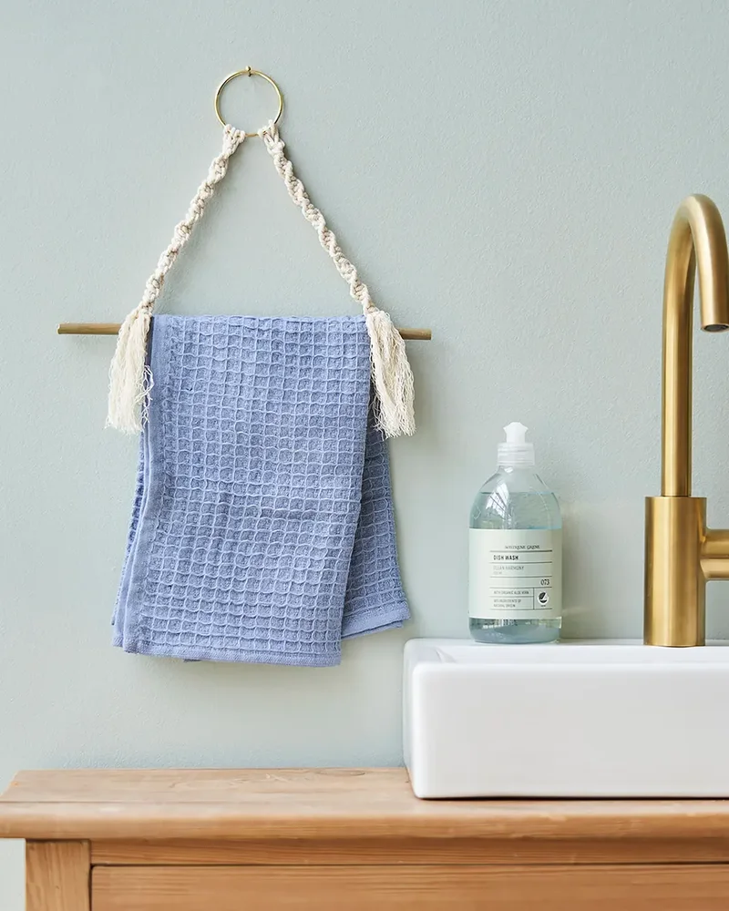 porte serviette macrame diy