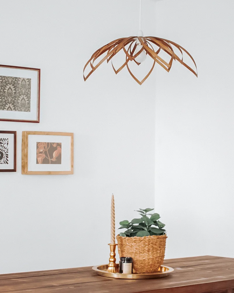 suspension fleur bois diy