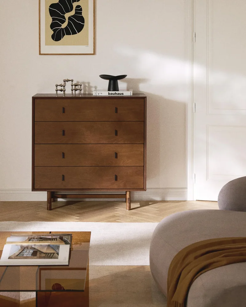 Commode moderne en bois de chêne Westwing