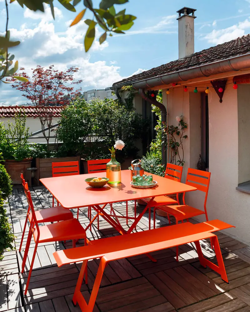 deco terrasse ete orange