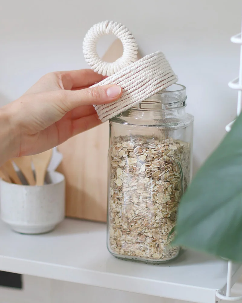 bocal cuisine corde diy