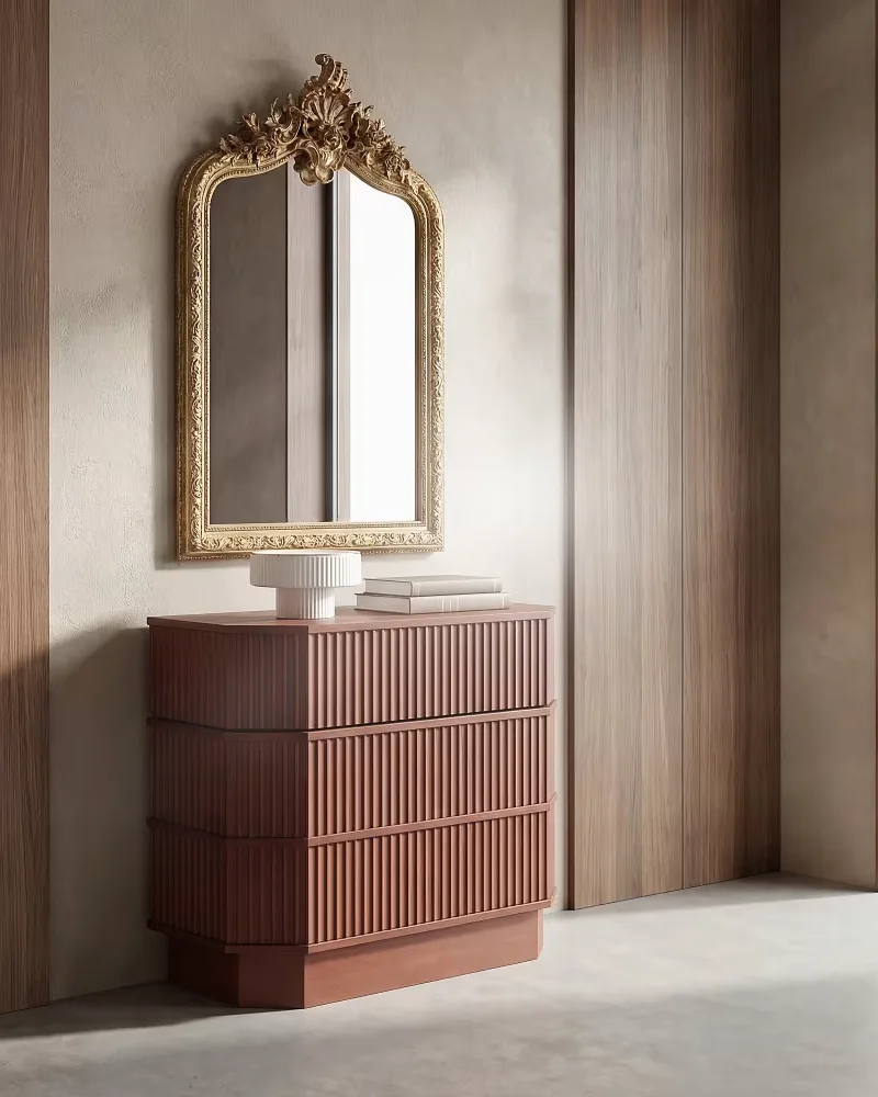 Commode en bois géométrique Maisons du Monde