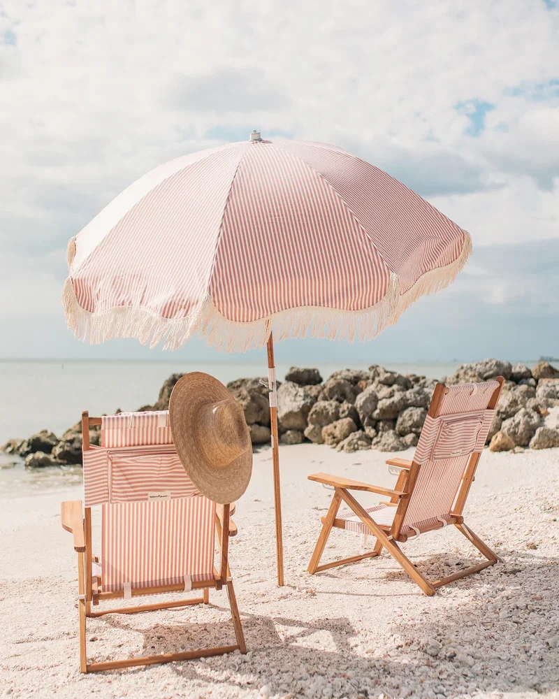 Parasol rayé rose Westwing