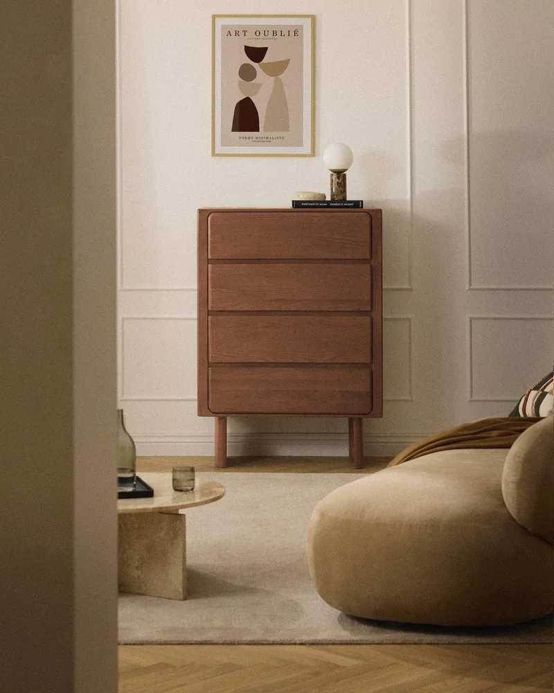 Commode en bois 4 tiroirs Westwing