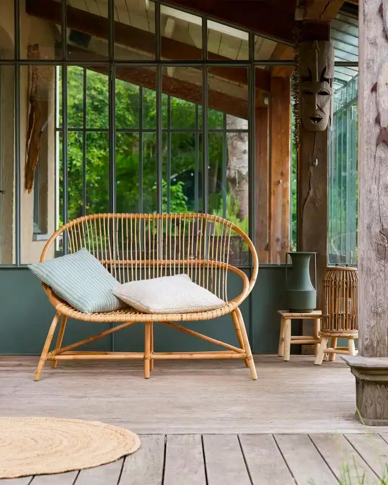 deco terrasse ete minimaliste rotin