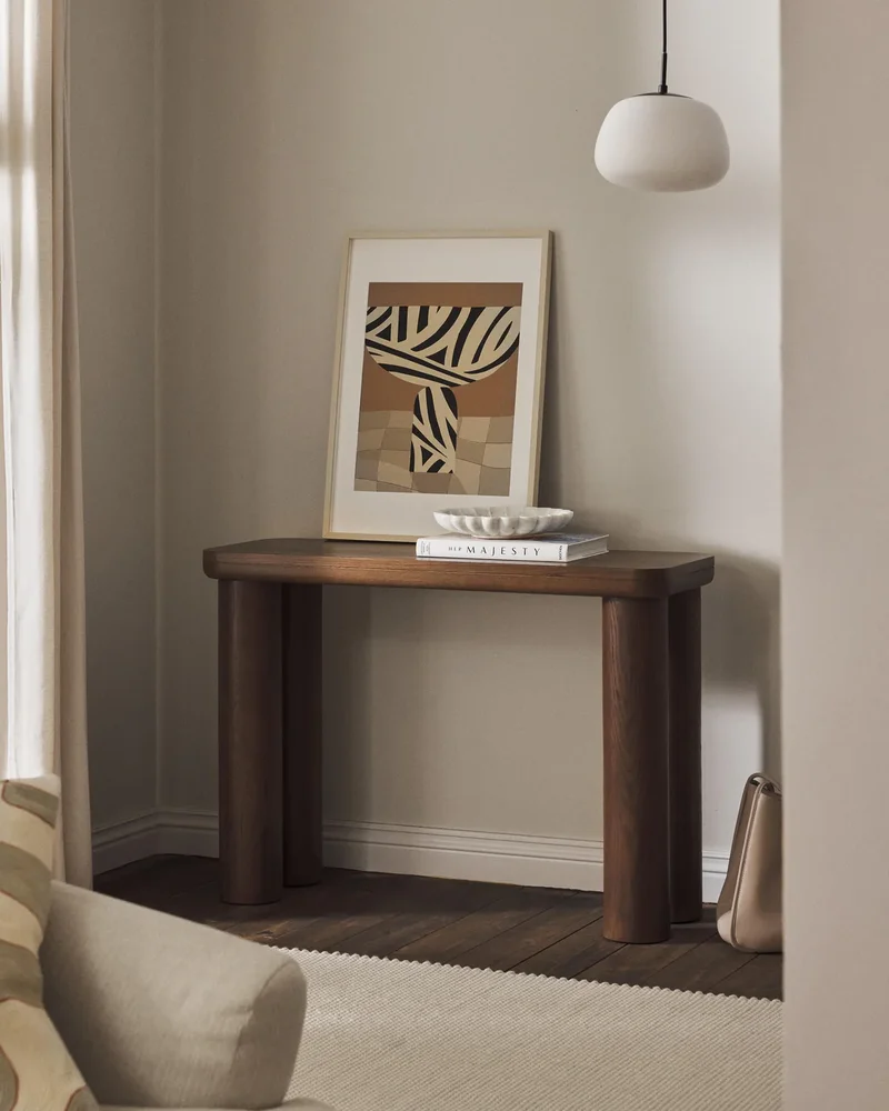 Console en bois de chêne foncé Westwing