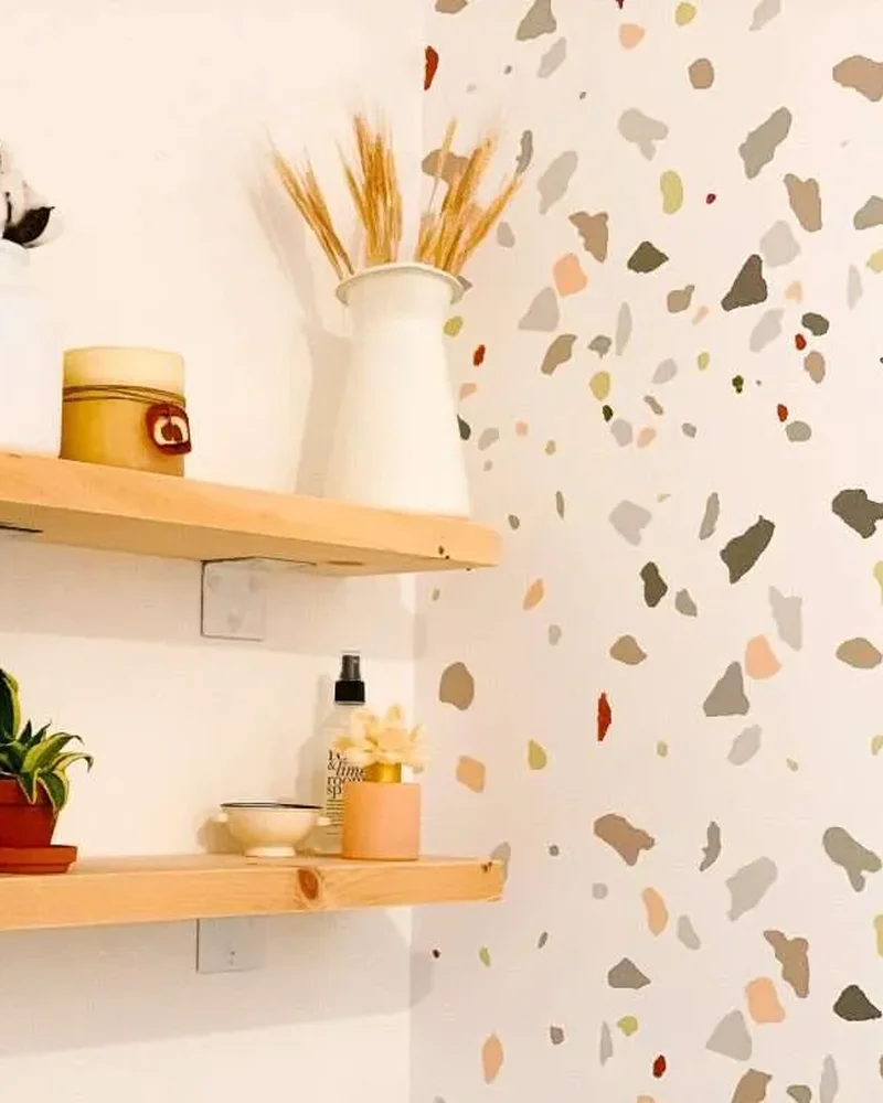 mur terrazzo diy