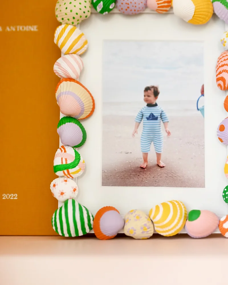 cadre coquillage diy