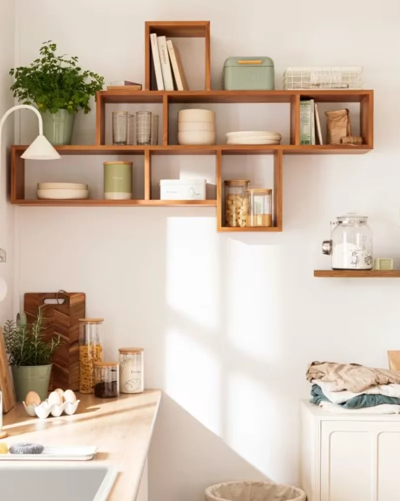 Étagère murale destructurée en bois Maisons du Monde