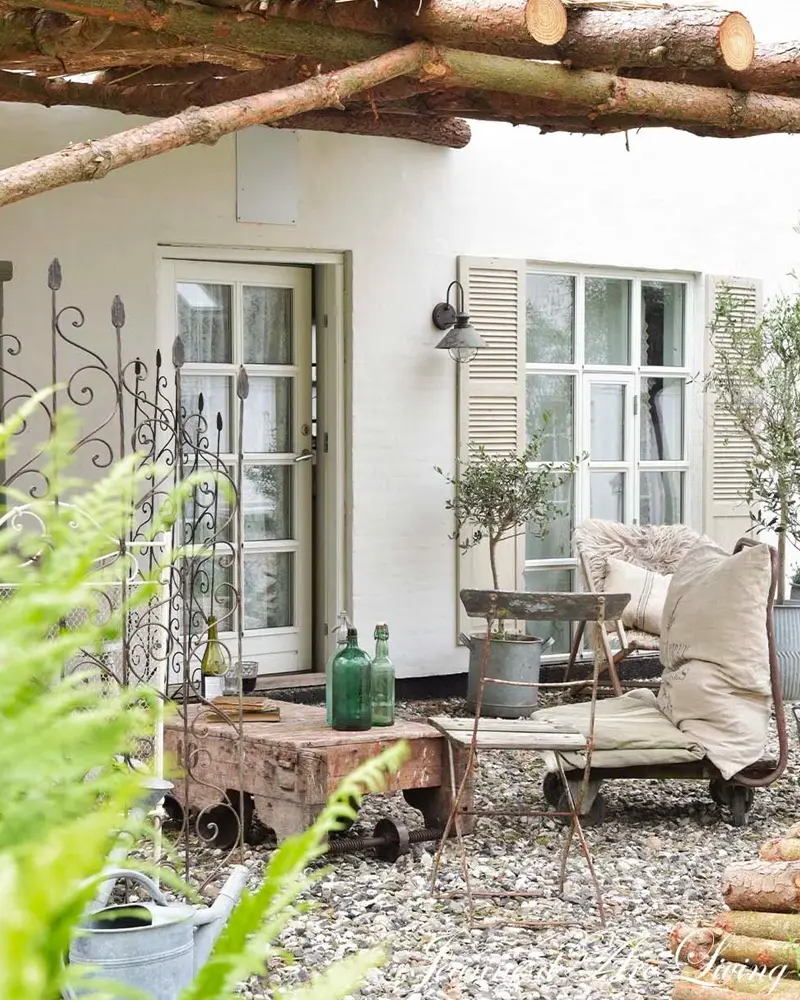 deco terrasse cosy cocooning recup