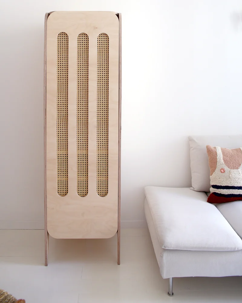 armoire moderne cannage diy