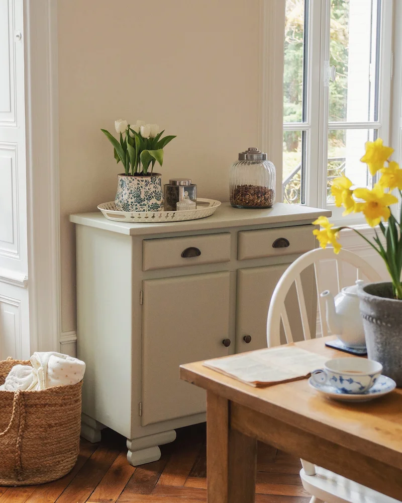 buffet retro peint diy