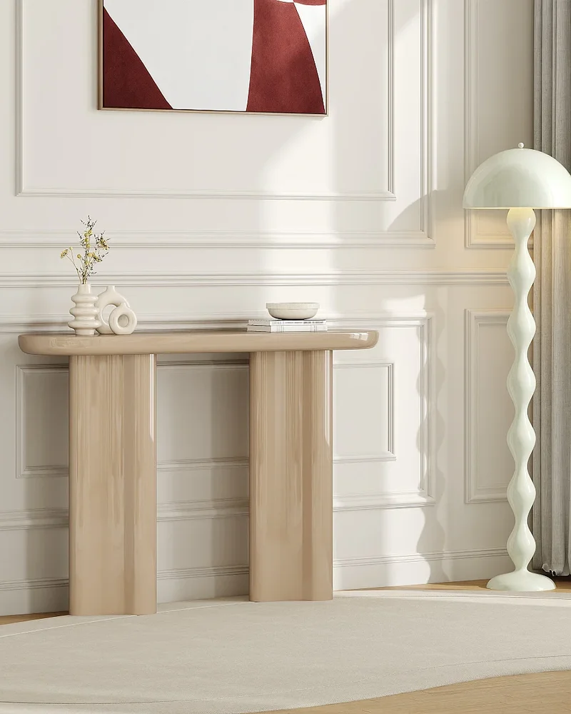 Console moderne en bois clair Vente-unique
