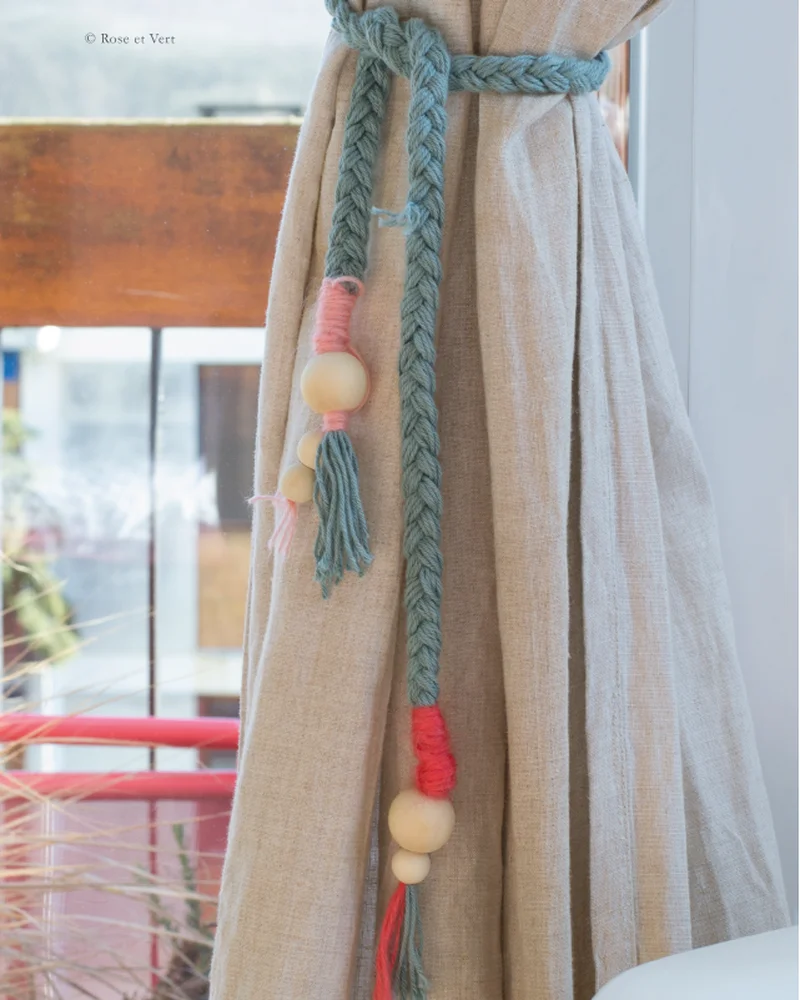 embrasse rideau tresse diy