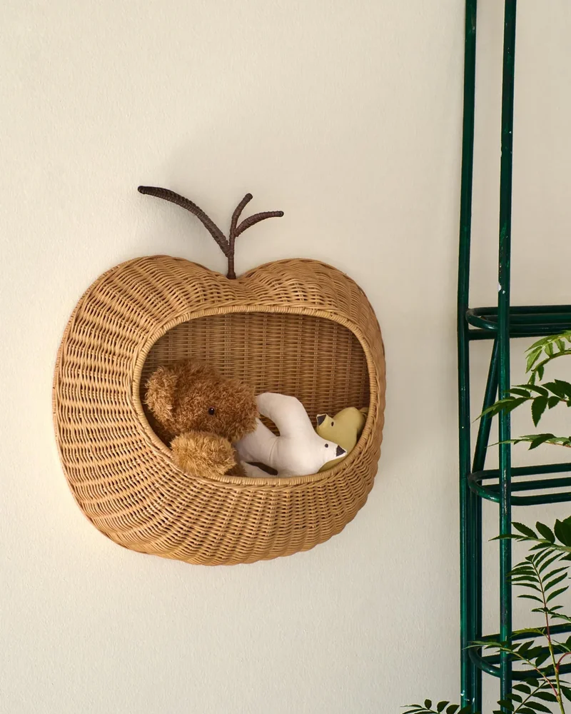 Étagère murale en rotin pomme Westwing