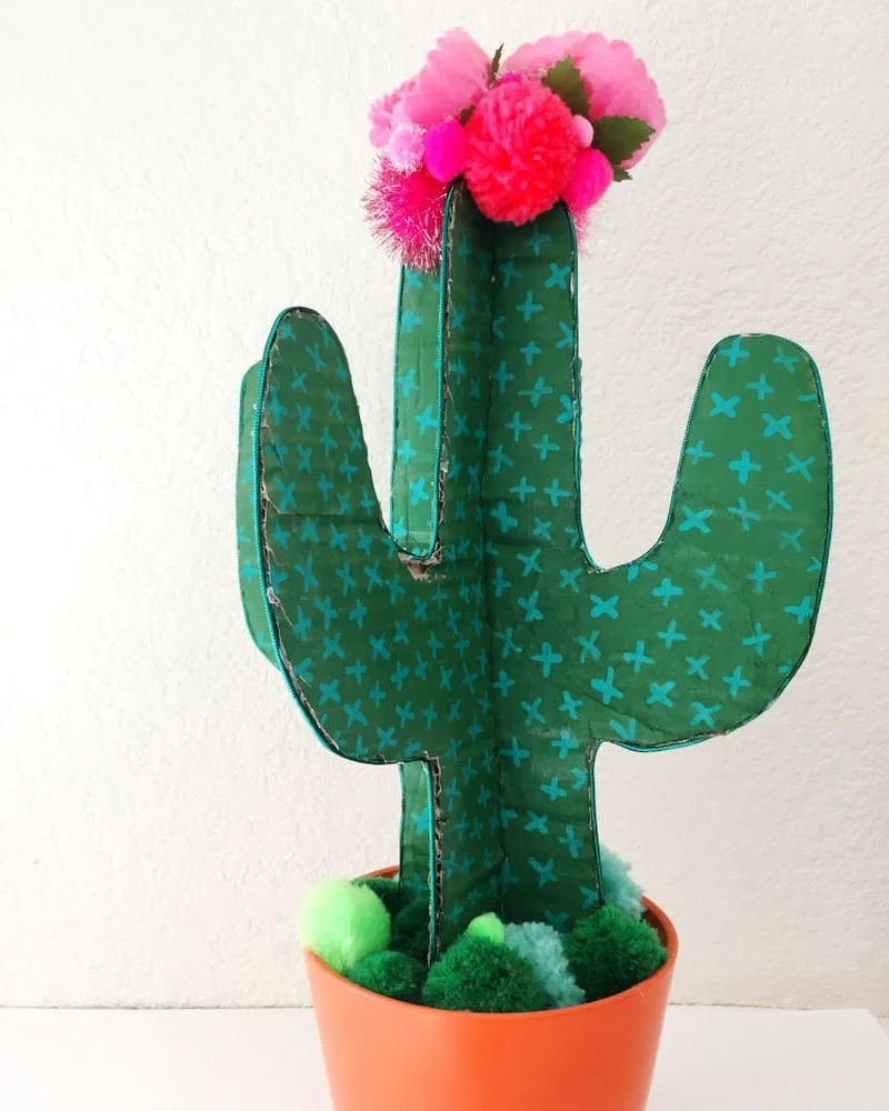 grand cactus carton diy