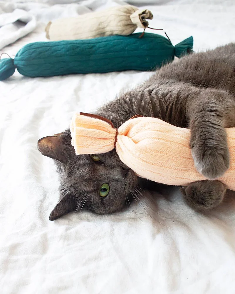 jouet chat laine diy