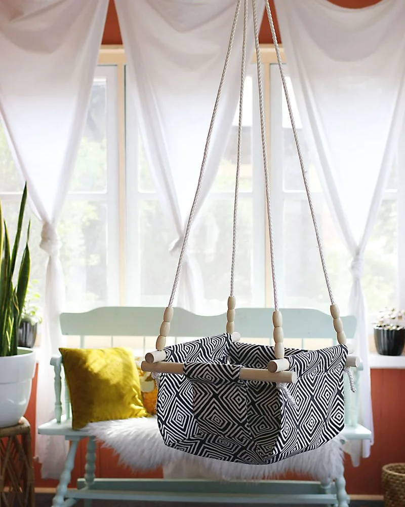 balancoire tissu diy
