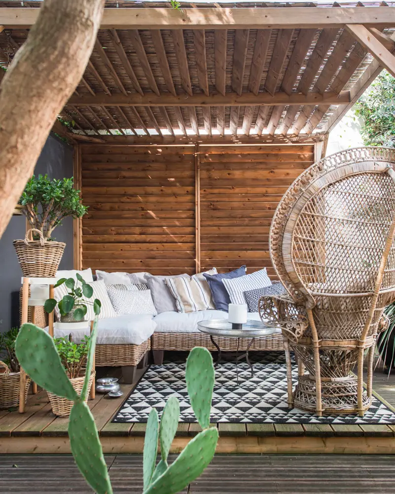 deco terrasse cosy cocooning nature