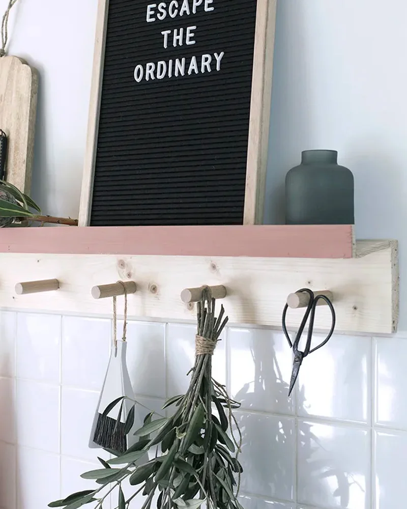 etagere patere diy cuisine