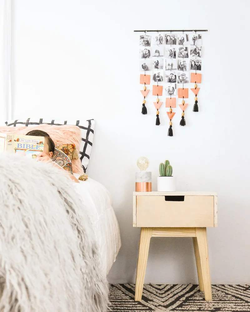 table chevet bois moderne diy