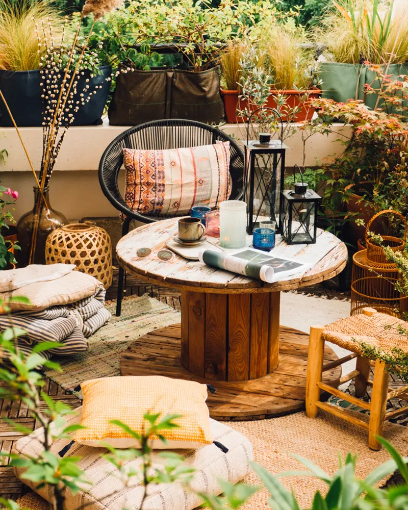 deco terrasse ete recup