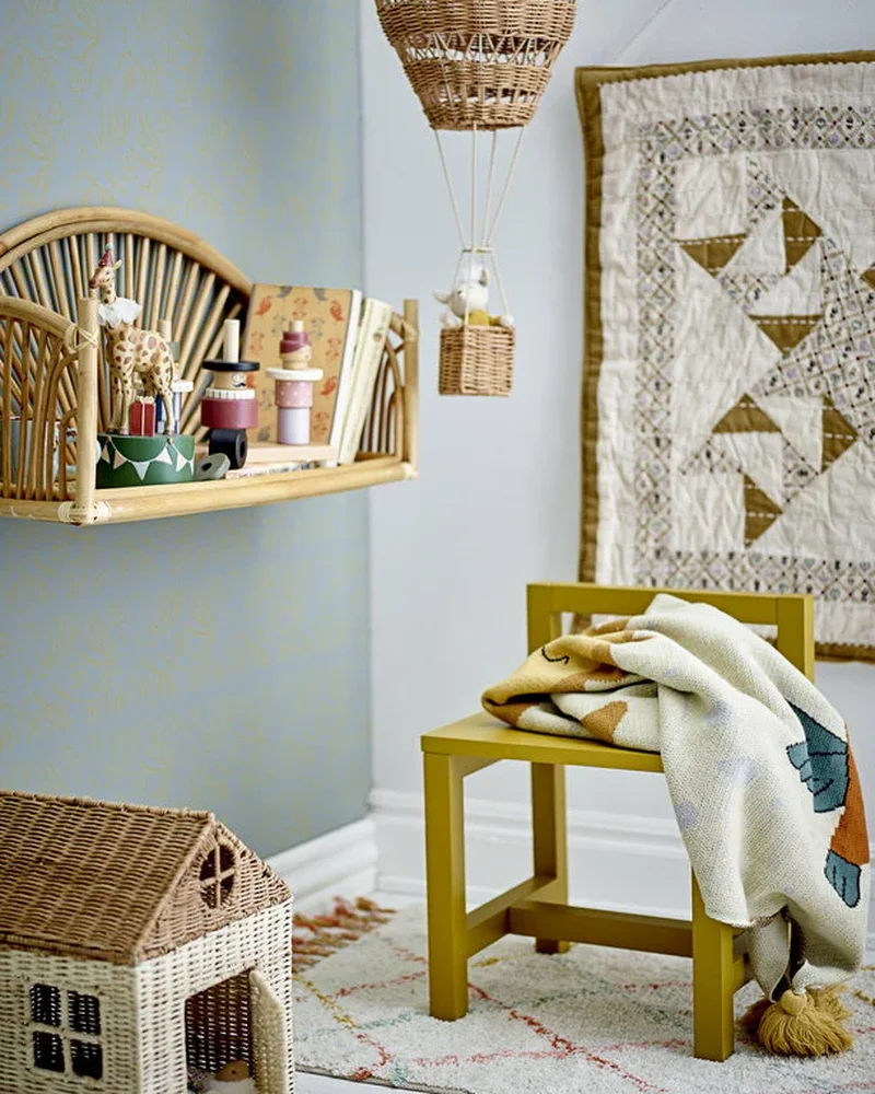 Étagère murale en rotin Bloomingville Mini